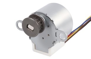 Geared stepping motor