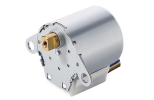 Geared stepping motor